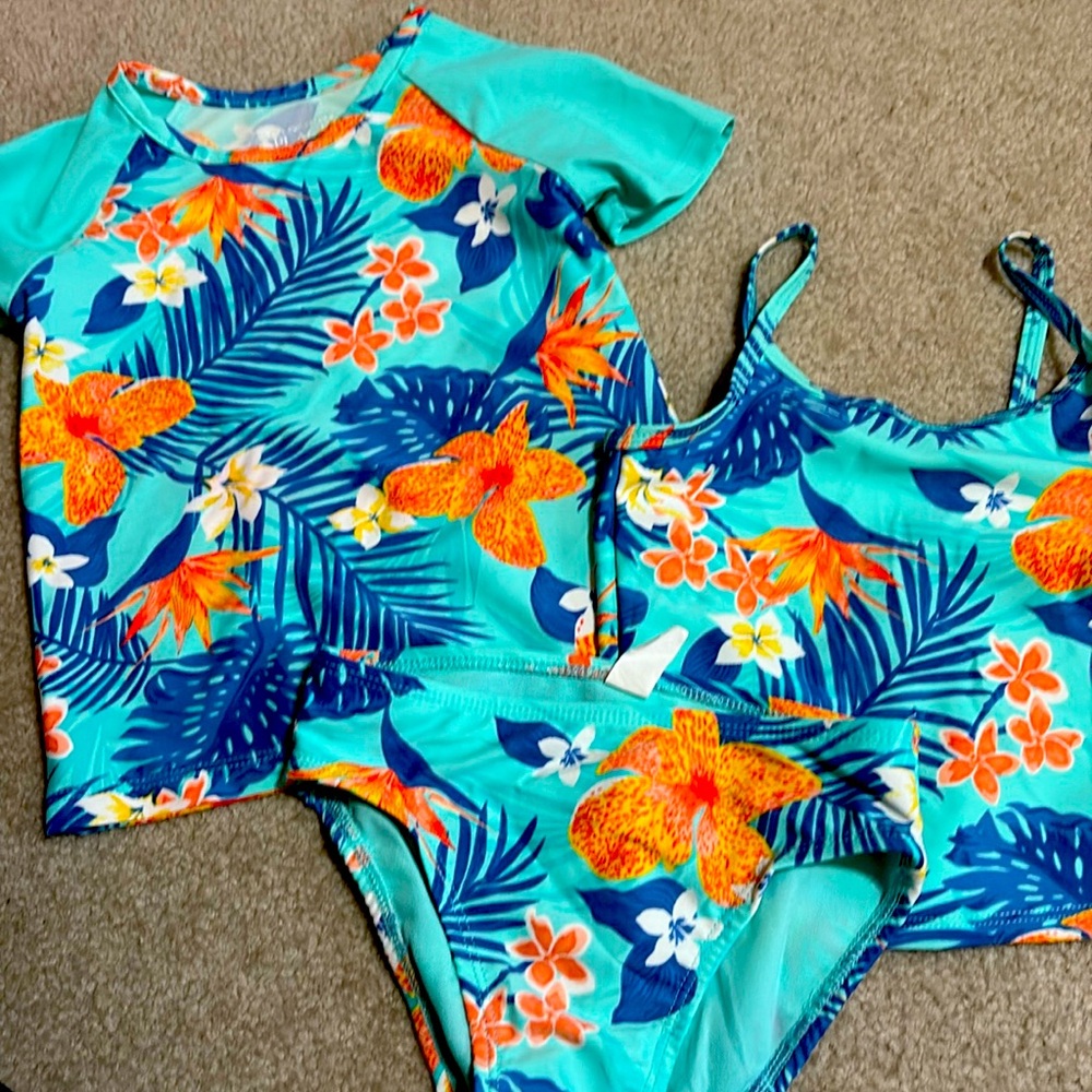 3 piece swim suit set